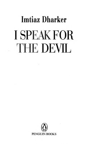 I Speak For The Devil Imtiaz Dharker