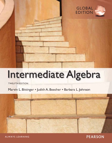 Intermediate Algebra Global 12th Edition 12th Bittinger Marvin L