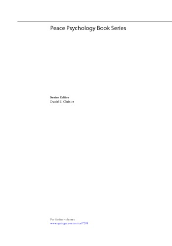 International Handbook Of Peace And Reconciliation Malleymorrison