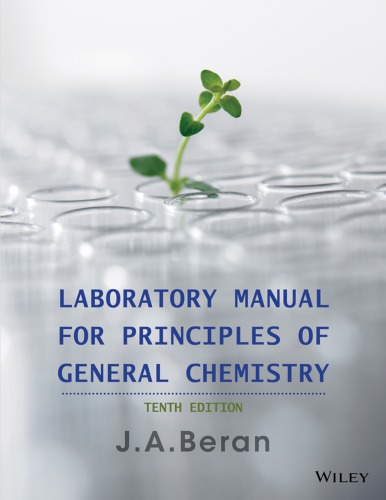 Laboratory Manual For Principles Of General Chemistry 10th Edition Jo Allan Beran Beran