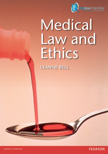 Medical Law And Ethics Bell Leanne