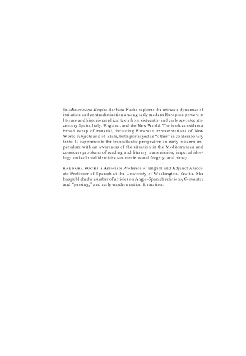 Mimesis And Empire The New World Islam And European Identities Fuchs
