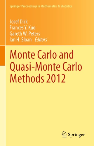 Monte Carlo And Quasimonte Carlo Methods 2012 Dick Josefeditorkuo