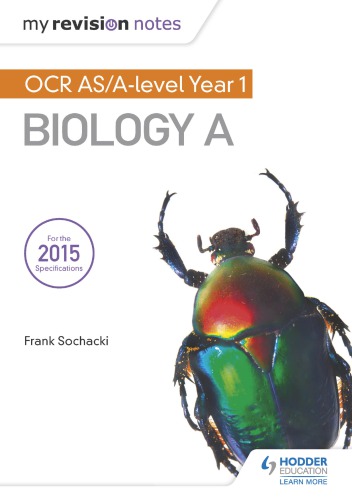 My Revision Notes Ocr As Biology A Sochacki Frank