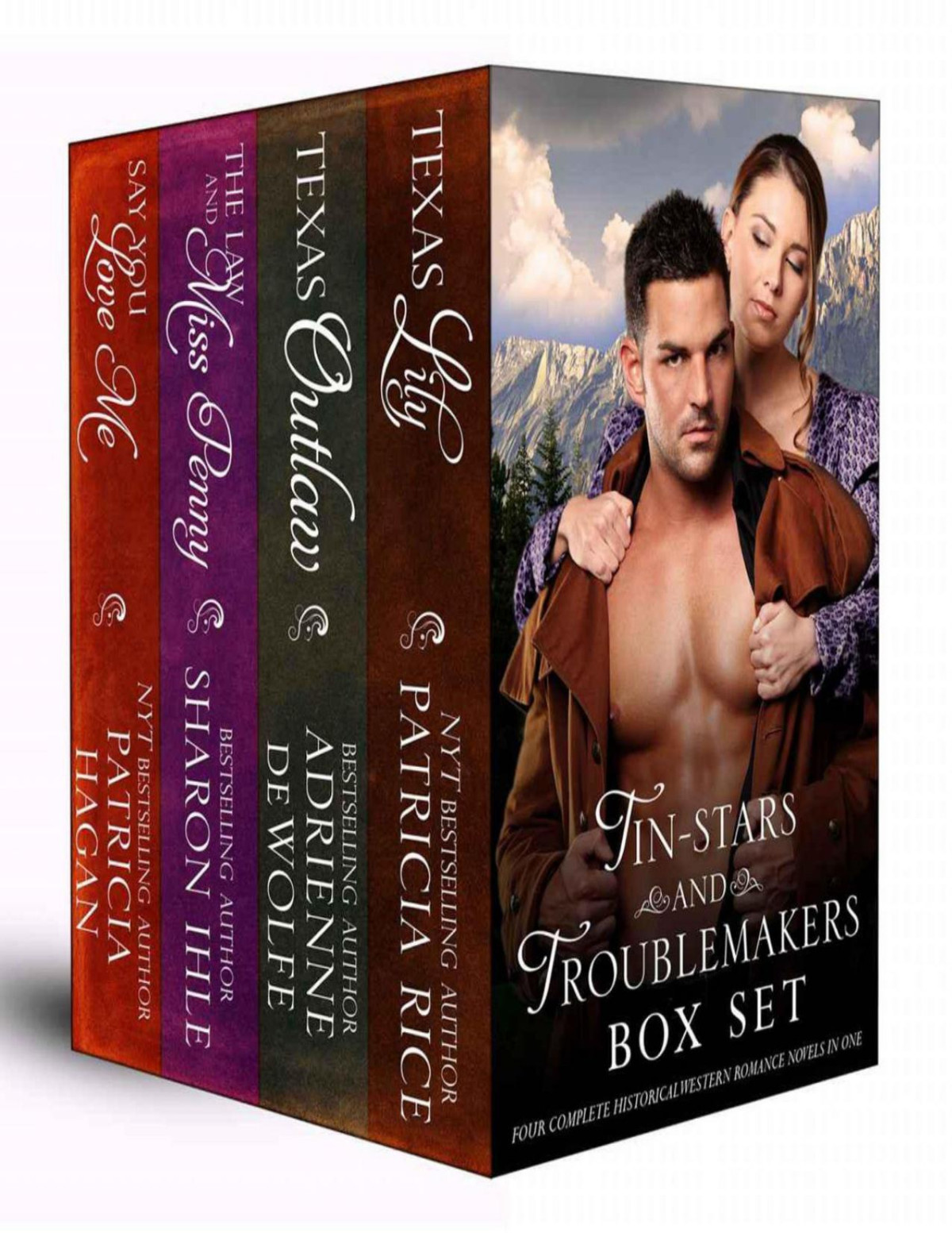 Tinstars And Troublemakers Box Set Four Complete Historical Western Romance Novels In One Patricia Rice Adrienne Dewolfe Sharon Ihle Rice
