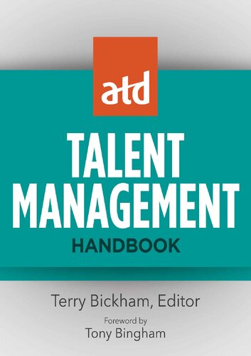 Atd Talent Management Handbook Terry Bickham Bickham Terry
