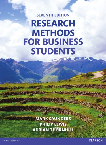 Research Methods For Business Students Saunders Mark N K