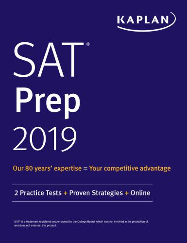 Sat Prep Plus 2019 5 Practice Tests Proven Strategies Online Prep