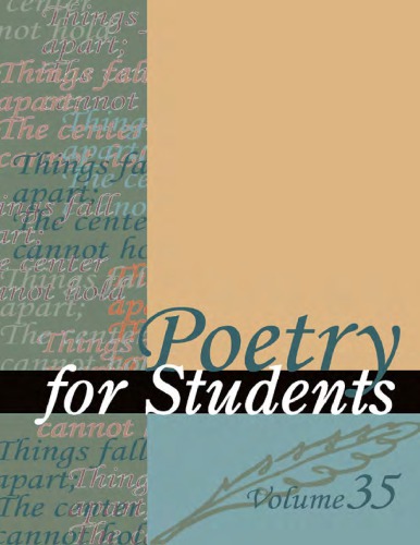Poetry For Students Volume 35 Presenting Analysis Context And Criticism On Commonly Studied Poetry Constantakis