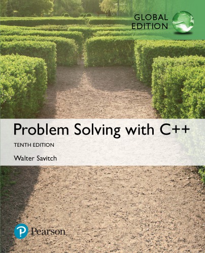 Problem Solving With C 10th Edition Savitch Walter J