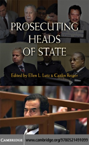 Prosecuting Heads Of State Lutz Ellen Leditorreiger Caitlin