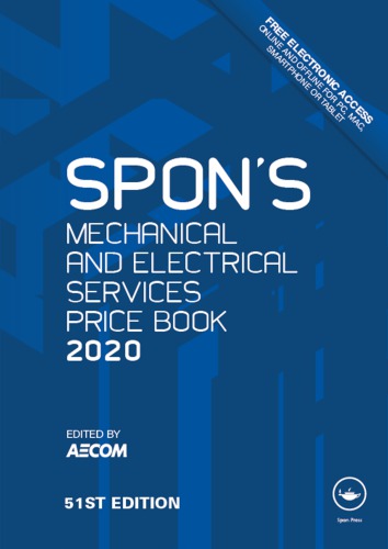 Spons Mechanical And Electrical Services Price Book 2020 Aecomeditor