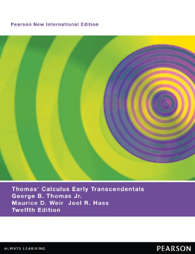 Thomas Calculus Early Transcendentals Jr George B Thomas