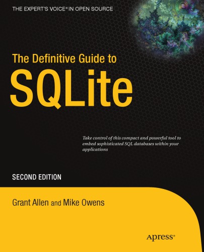 The Definitive Guide To Sqlite Owens Michaelallen Grant