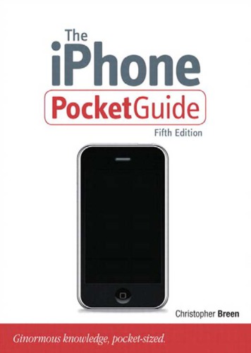 The Iphone Pocket Guide 5th Edition Breen Christopher
