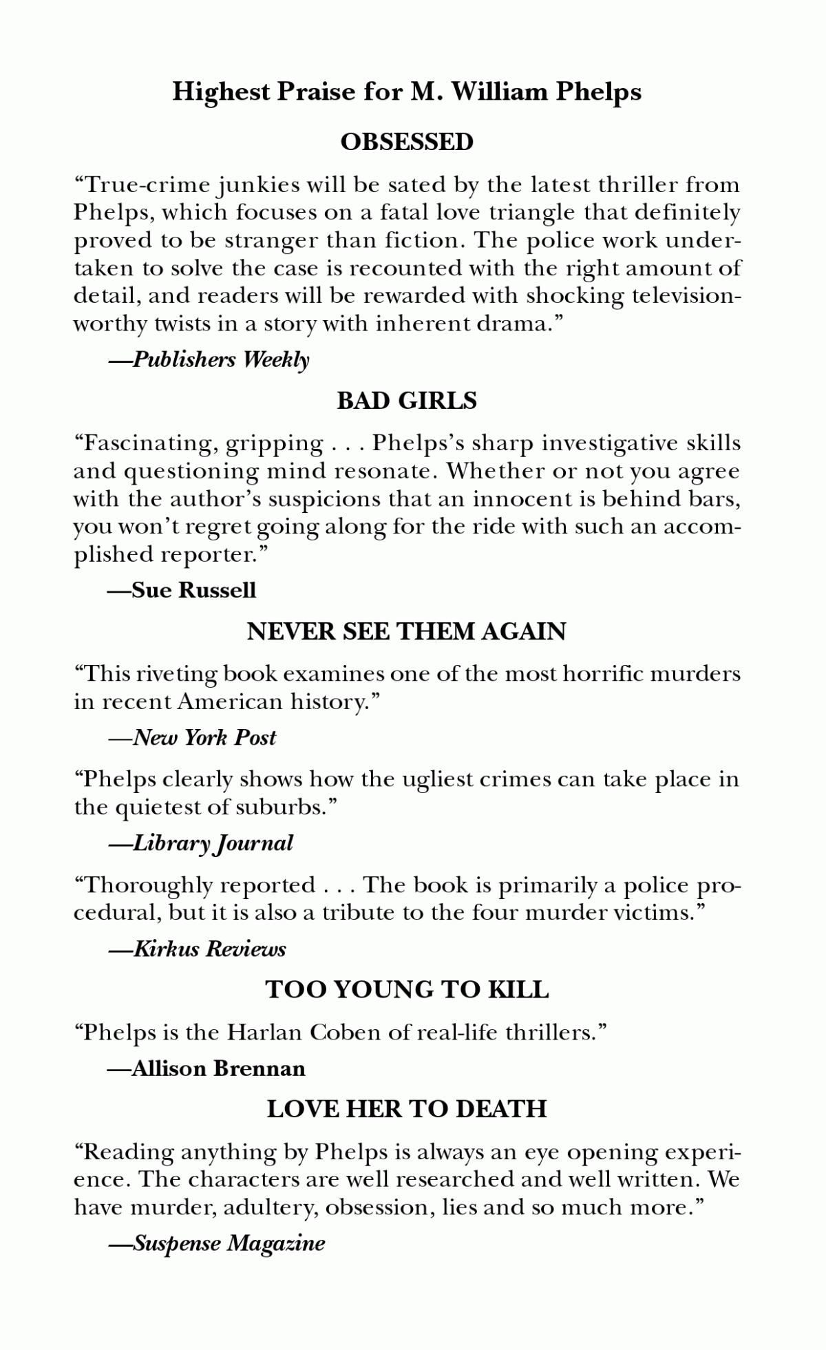 Deadly Secrets M William Phelps