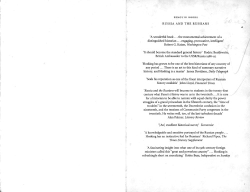 Russia And The Russians From Earliest Times To 2001 Geoffrey Hosking