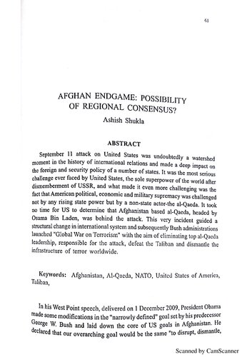 Afghan Endgame Possibility Of Regional Consensus Ashish Shukla