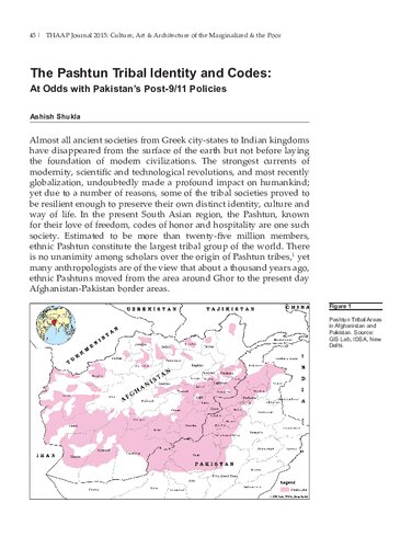 The Pashtun Tribal Identity And Codes At Odds With Pakistans Post 911 Policies Ashish Shukla