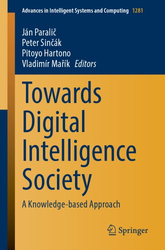 Towards Digital Intelligence Society A Knowledgebased Approach 1st Edition Jan Paralic