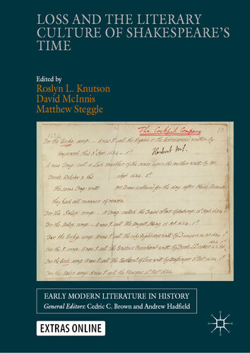 Loss And The Literary Culture Of Shakespeares Time Roslyn L Knutson