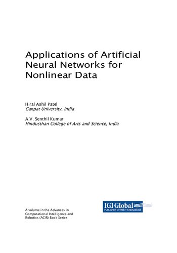 Applications Of Artificial Neural Networks Hiral Ashil Patel