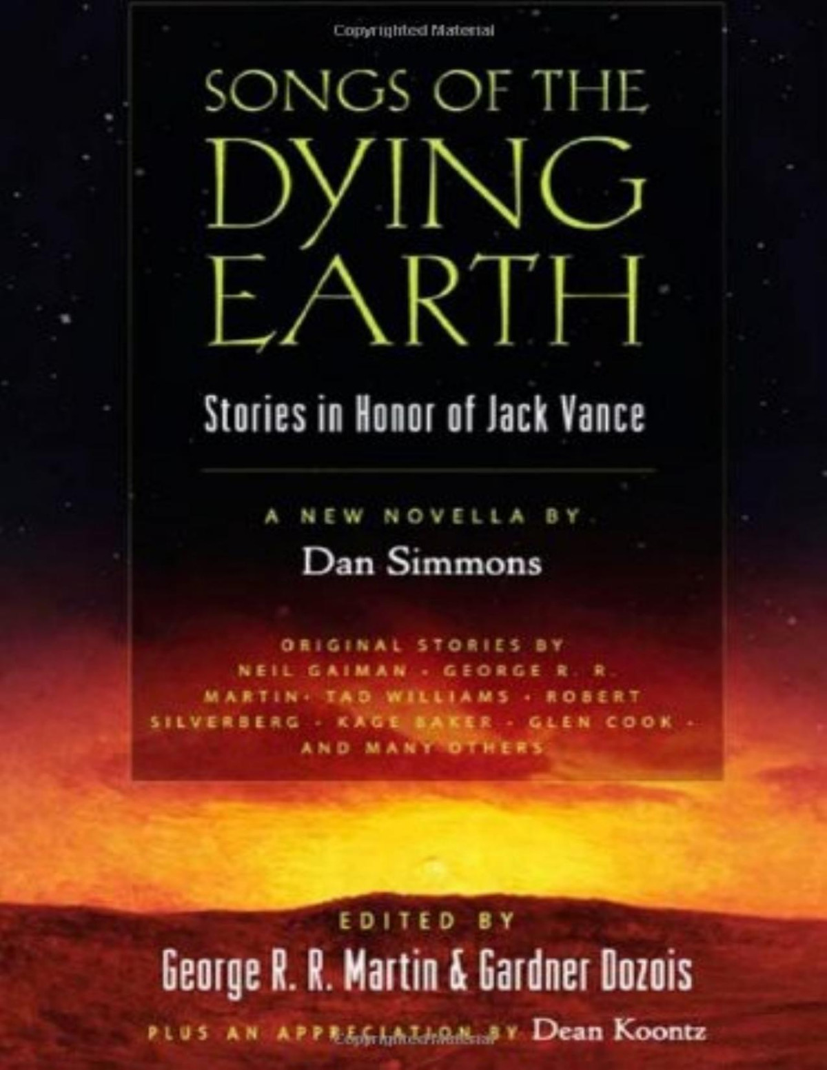 Songs Of The Dying Earth George R R Martin Gardner Dozois