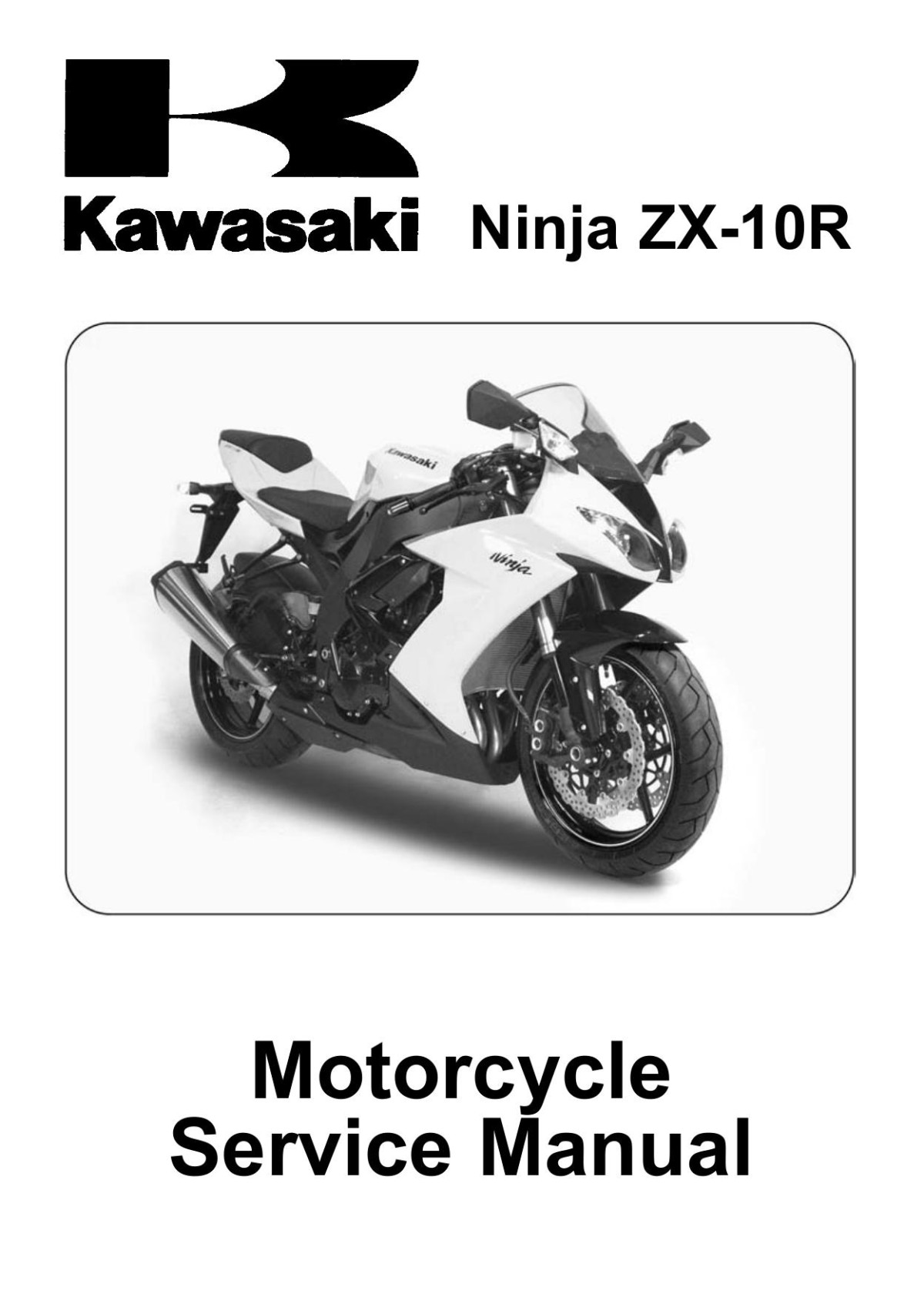 Kawasaki 08 Zx10r Service Manual 1st Edition Kawasaki