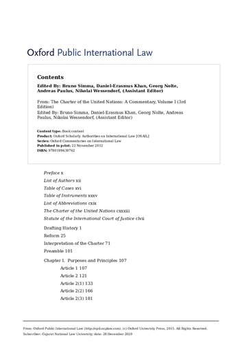 The Charter Of The United Nations A Commentary Third Edition Bruno Simma Editor Danielerasmus Khan Editor Georg Nolte Editor Andreas Paulus Editor