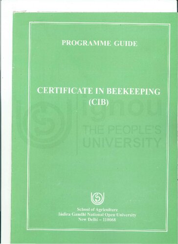Certificate In Bee Keeping Cib