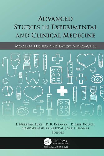 Advanced Studies In Experimental And Clinical Medicine Modern Trends And Latest Approaches P Mereena Luke
