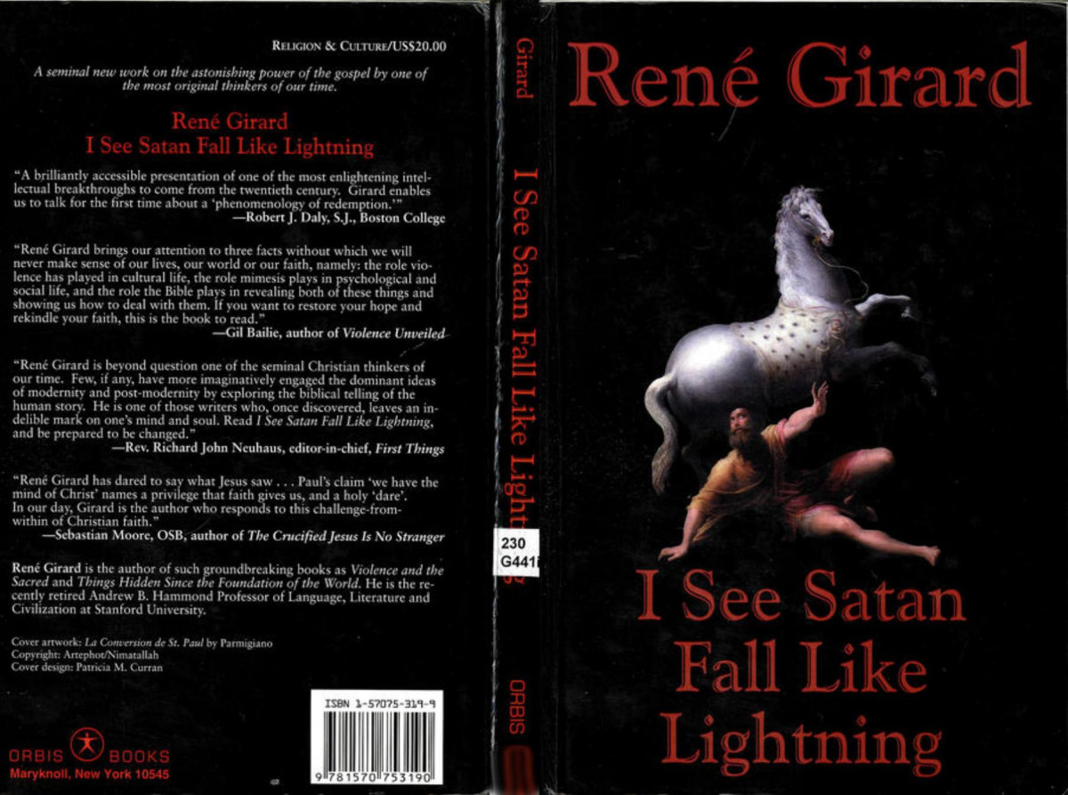 I See Satan Fall Like Lightning 1st Edition Ren Girard James G Williams