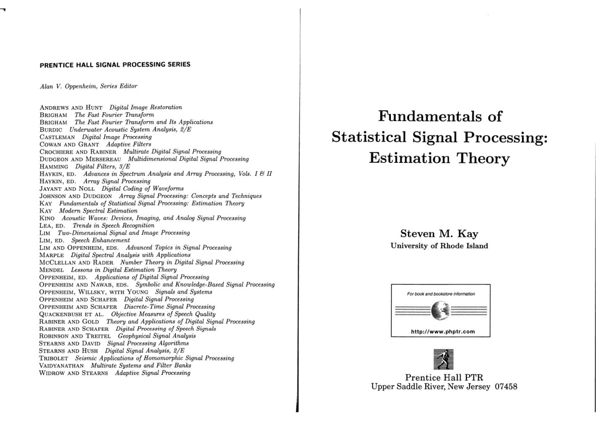 Fundamentals Of Statistical Signal Processing Volume Ii Detection Theory 1st Edition Steven M Kay