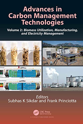 Advances In Carbon Management Technologies Subhas K Sikdar Frank Princiotta