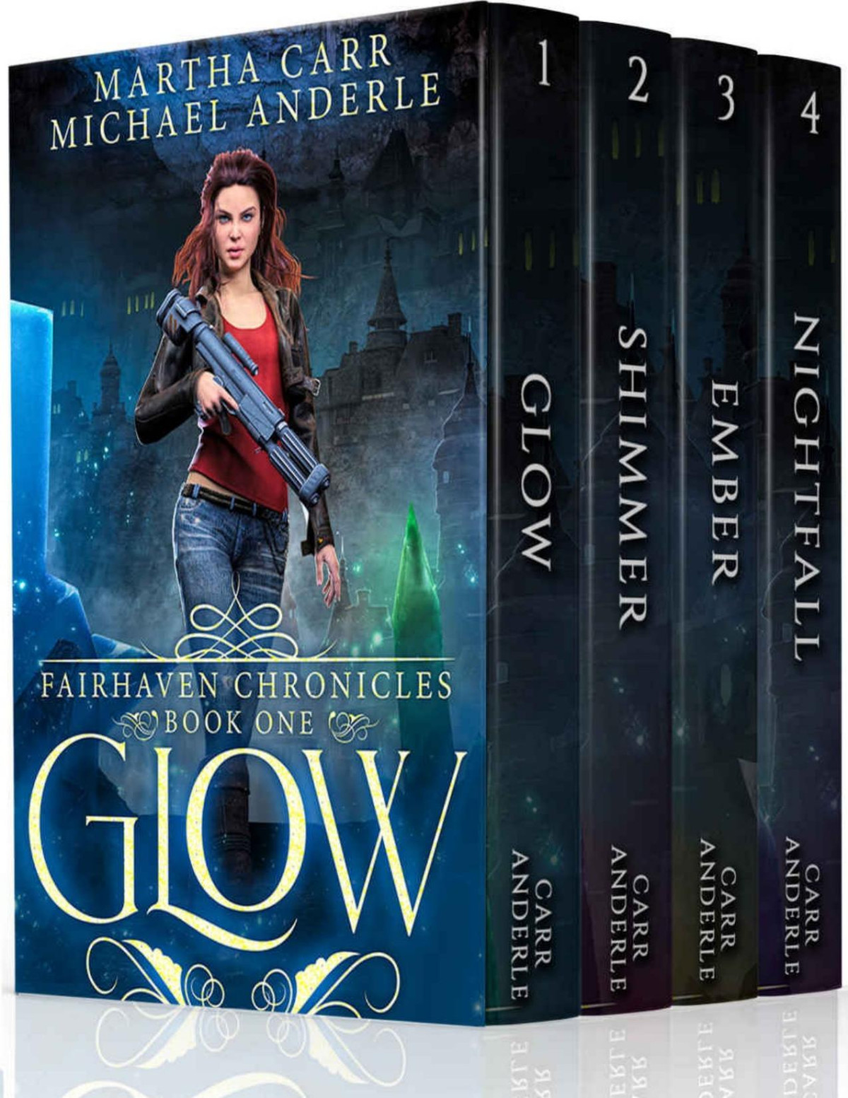 The Fairhaven Chronicles Boxed Set The Complete Series Glow Shimmer Ember Nightfall Martha Carr Michael Anderle Carr
