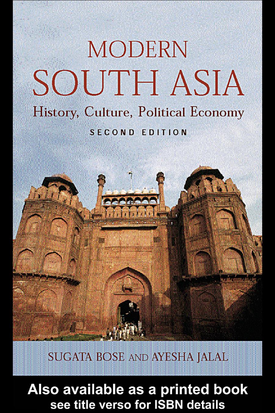Modern South Asia History Culture Political Economy 2nd Edition 2nd Edition Sugata Bose