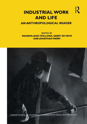Industrial Work And Life An Anthropological Reader Reprint Massimiliano Mollona Editor
