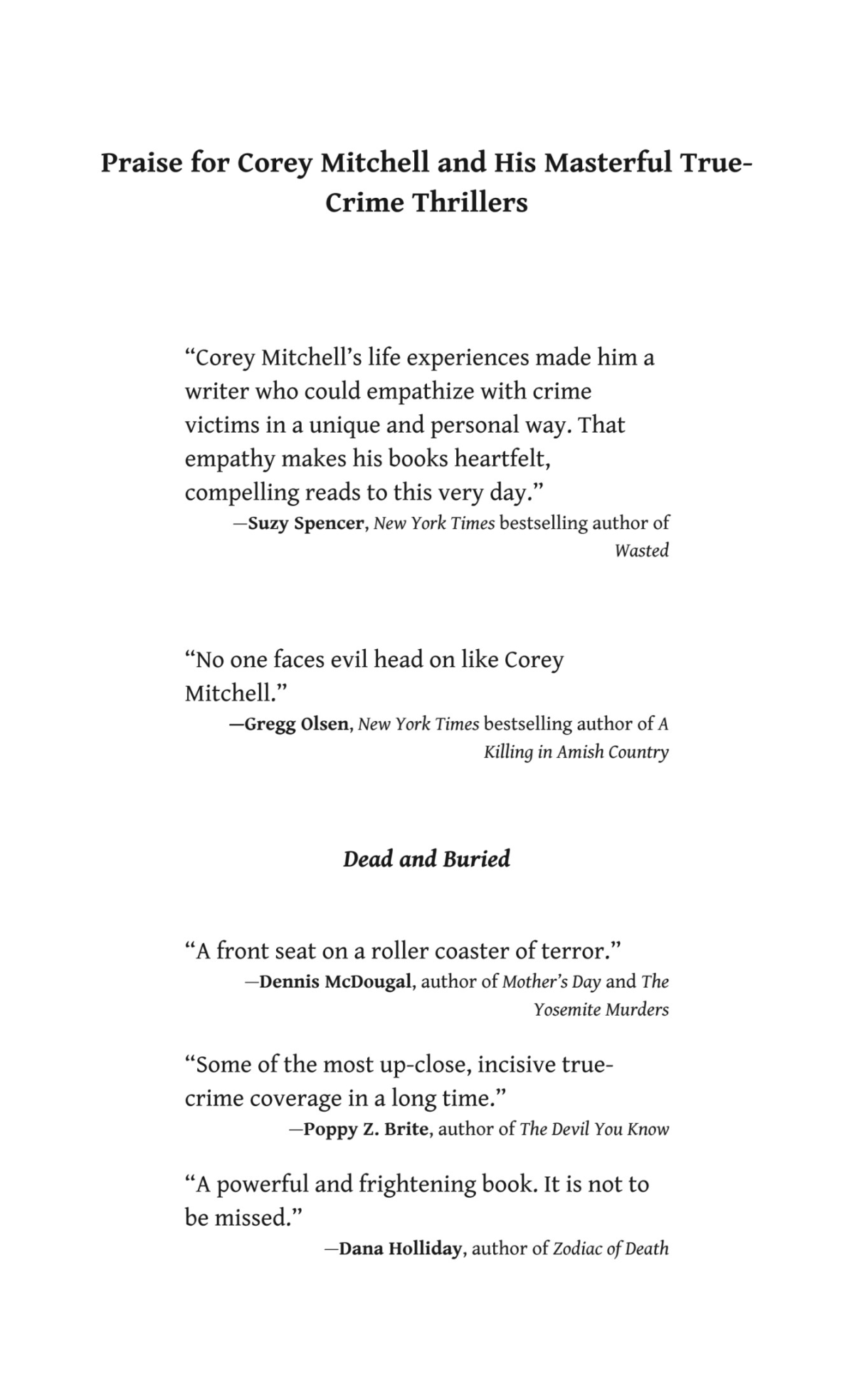 Dead And Buried A True Story Of Serial Rape And Murder A Shocking Account Of Rape Torture And Murder On The California Coast Corey Mitchell