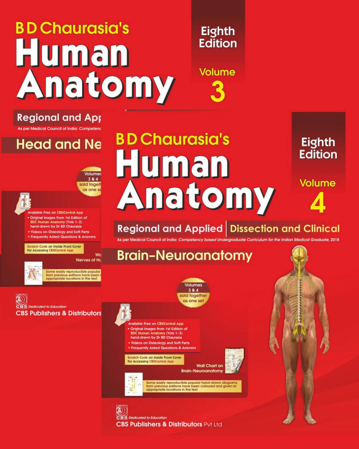 B D Chaurasias Human Anatomy Regional Applied Dissection Clinical Volume 3 Head And Neck And Volume 4 Brainneuroanatomy Set Of 2 8th Edition 2019 8th Edition Krishna Garg
