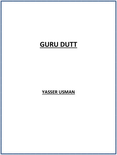 Guru Dutt Yasser Usman