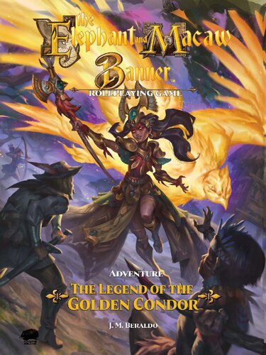 Adventure Legend Of The Golden Condor Elephant Macaw Banner Jm Beraldo