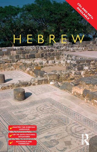 Colloquial Hebrew The Complete Course For Beginners Book 1st Edition Zippi Lyttleton
