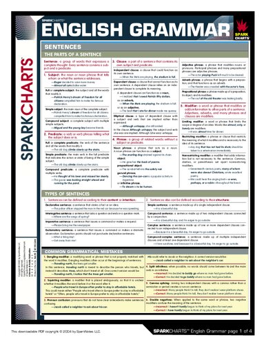 English Grammar Sparknotes