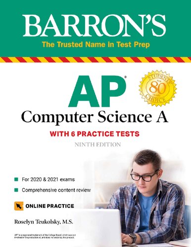 Barrons Ap Computer Science A 9th Edition Roselyn Teukolsky