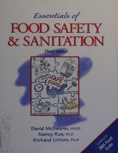Essentials Of Food Safety And Sanitation Mcswane David Zachary