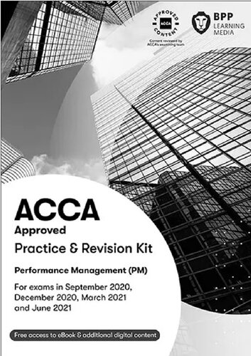 Acca F5 Performance Management Practice And Revision Kit Ebook 202021 Bpp