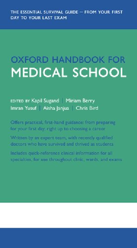 Oxford Handbook For Medical School 1st Edition Kapil Sugand Miriam Berry