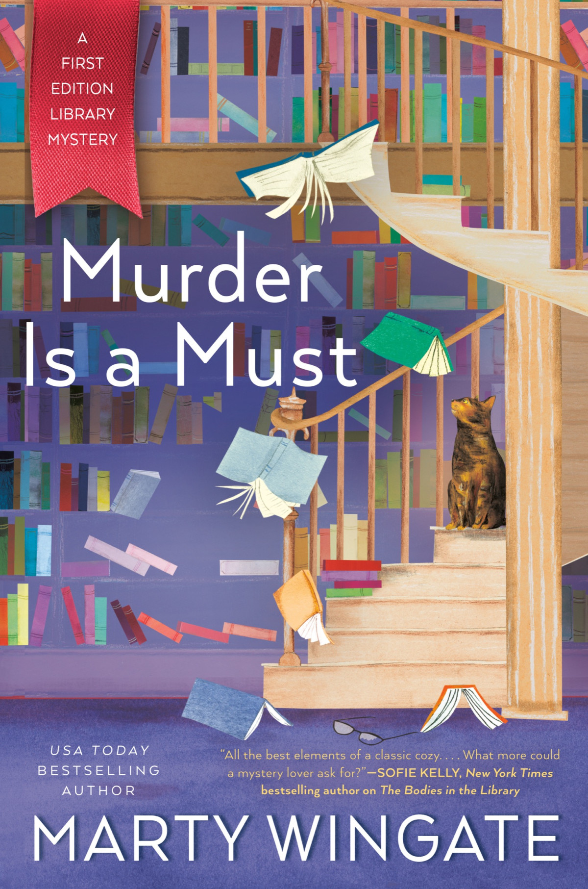 Murder Is A Must First Edition Library Mystery 2 Marty Wingate Wingate