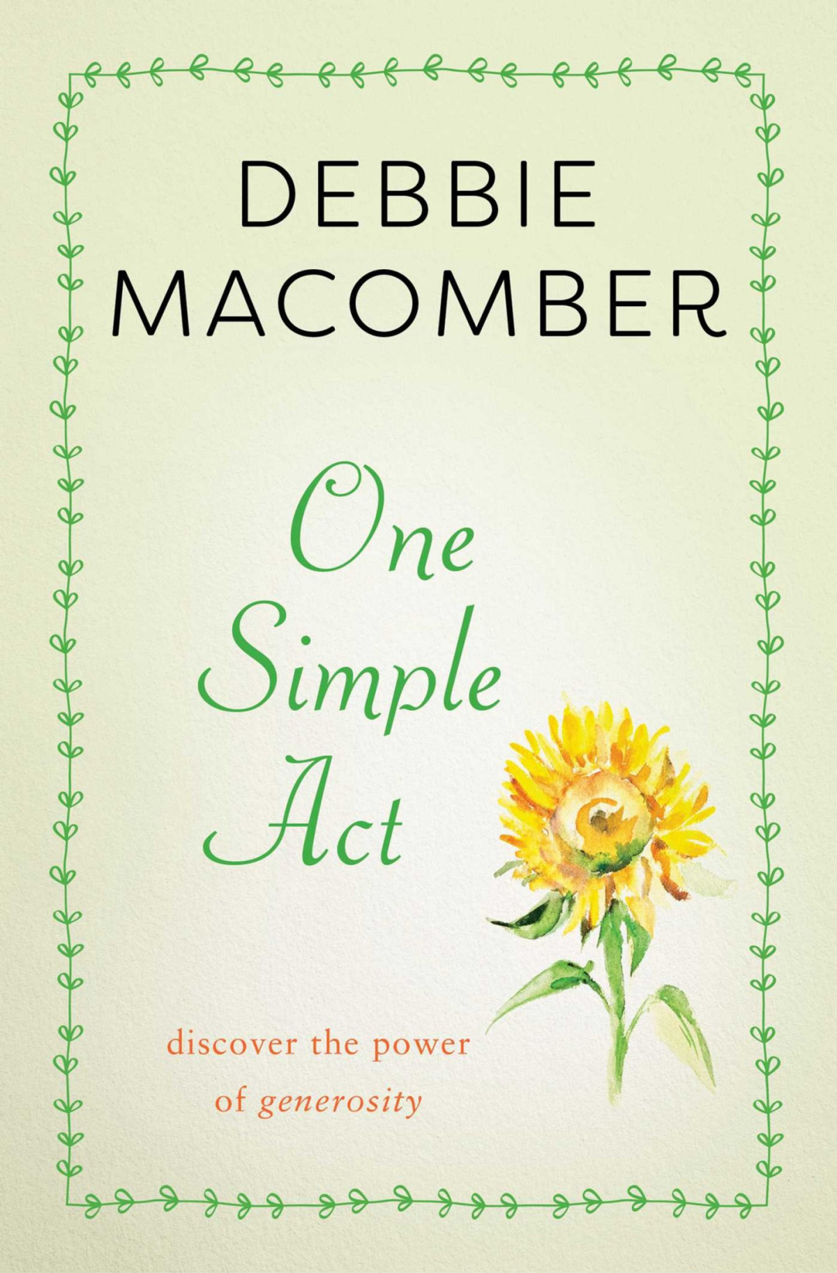 One Simple Act Debbie Macomber