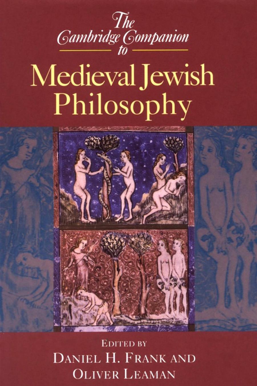 The Cambridge Companion To Medieval Jewish Philosophy Daniel H Frank Oliver Leaman Frank